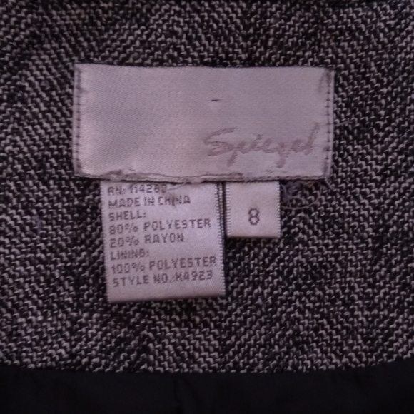 Spiegel Gray Button Up Blazer Jacket - Picture 9 of 9
